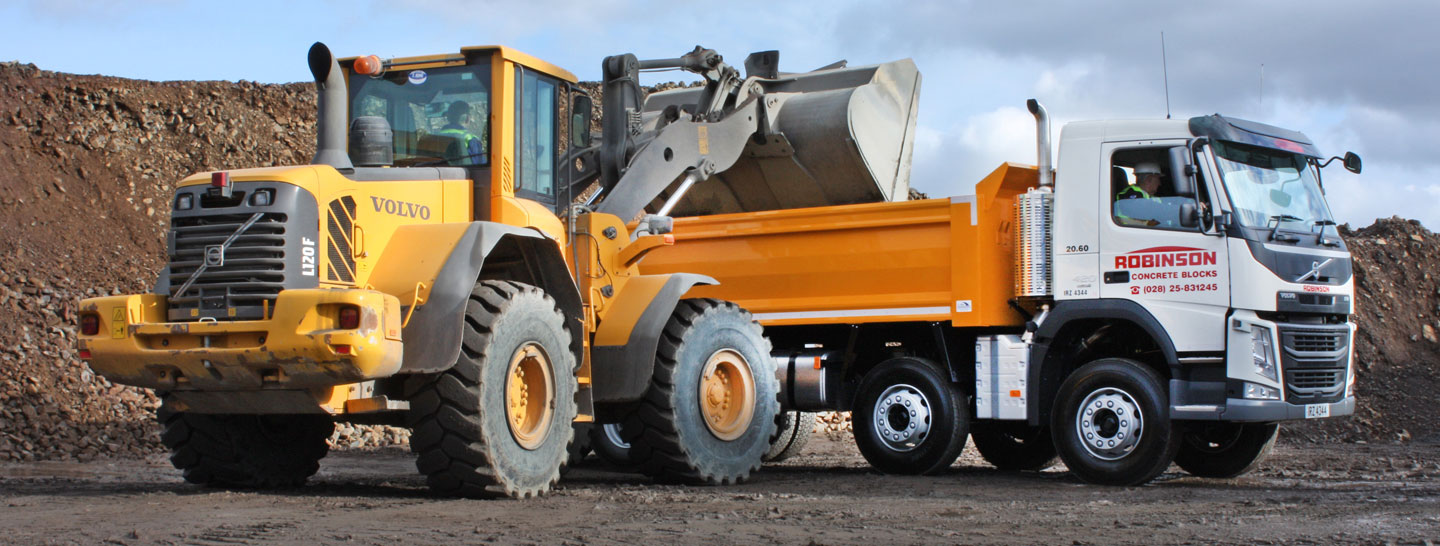 Loading tipper truck